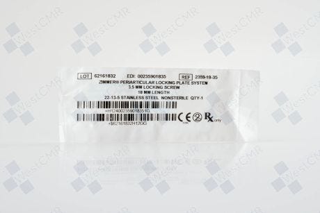 ZIMMER BIOMET: 2359-18-35