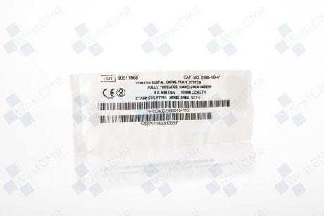 ZIMMER BIOMET: 2480-18-41